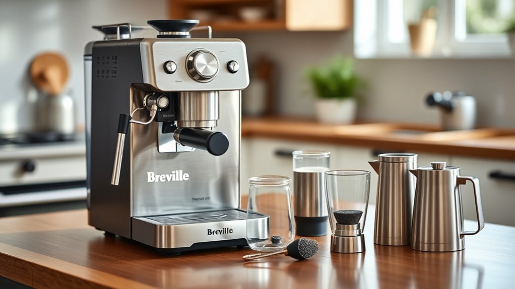 built in grinder with accessories