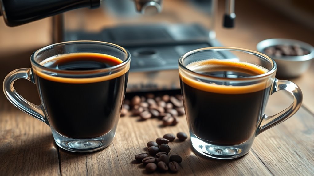caffeine differences in espresso