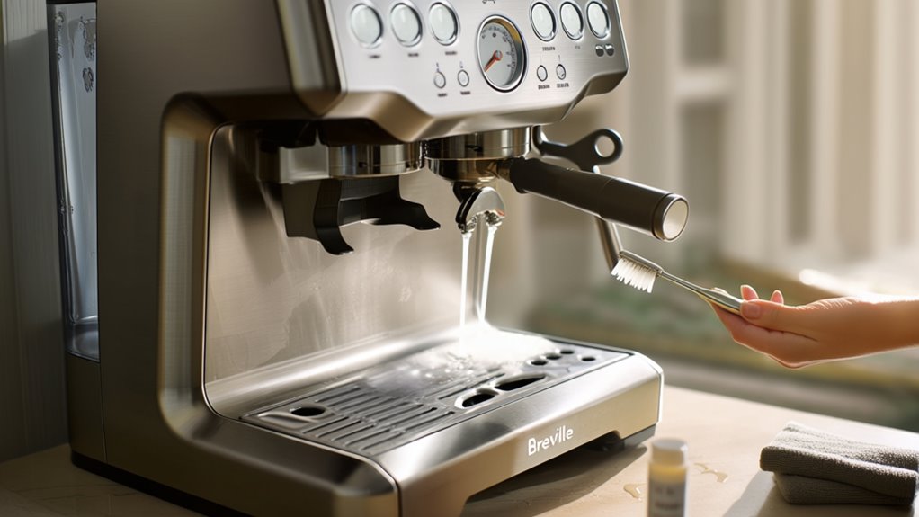 cleaning breville espresso machine