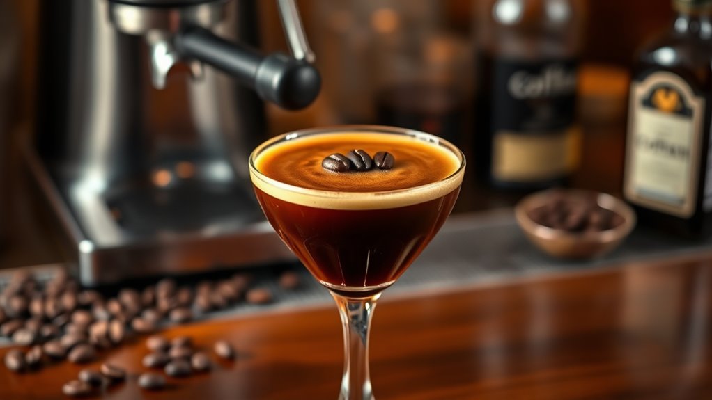 coffee infused vodka cocktail