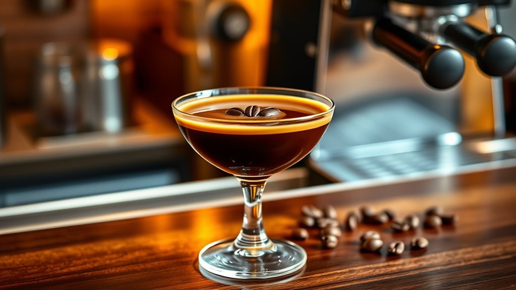 coffee infused vodka cocktail