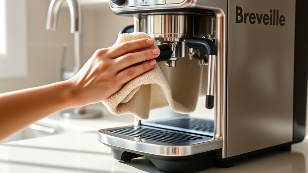 daily espresso machine cleaning