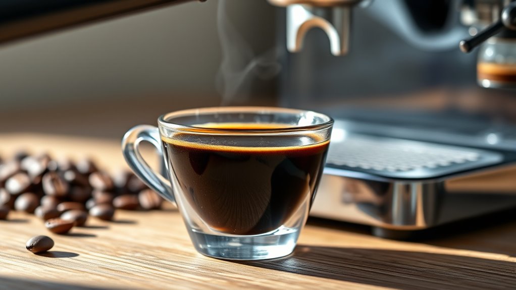 decaf espresso caffeine range