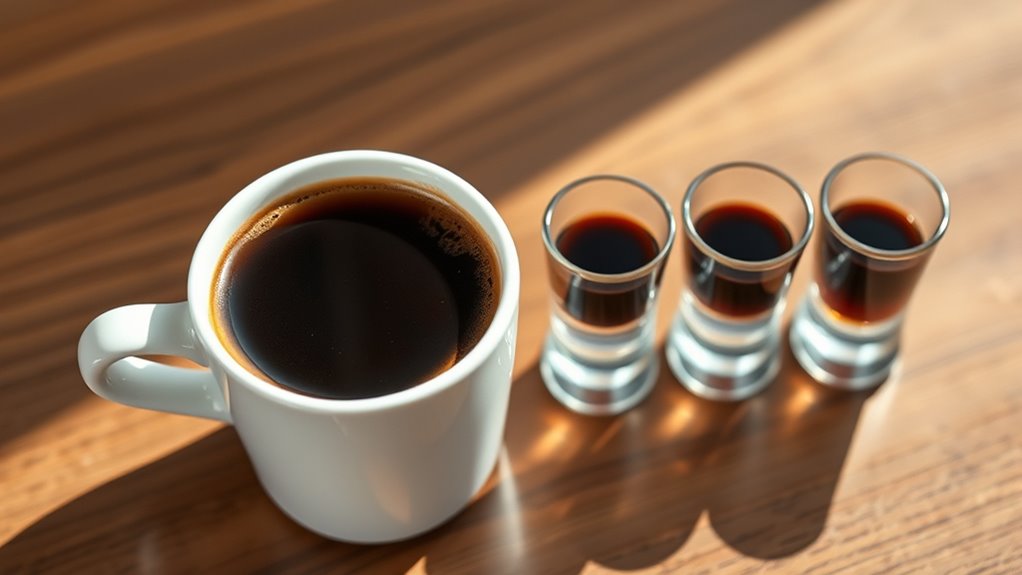 espresso calorie linear increase