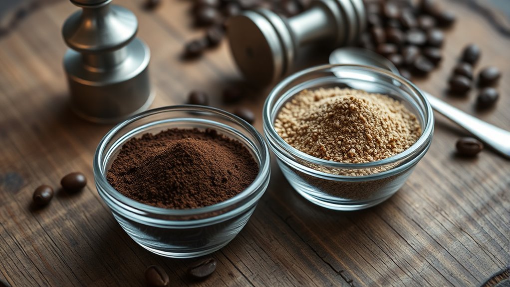 espresso grounds versus dehydrated extract