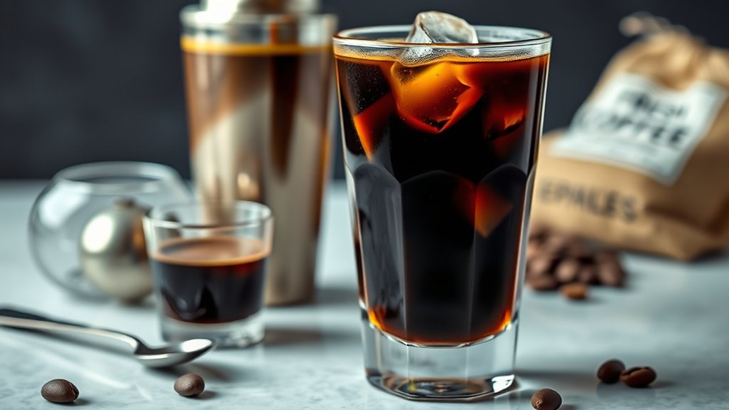 espresso ice shaker milk
