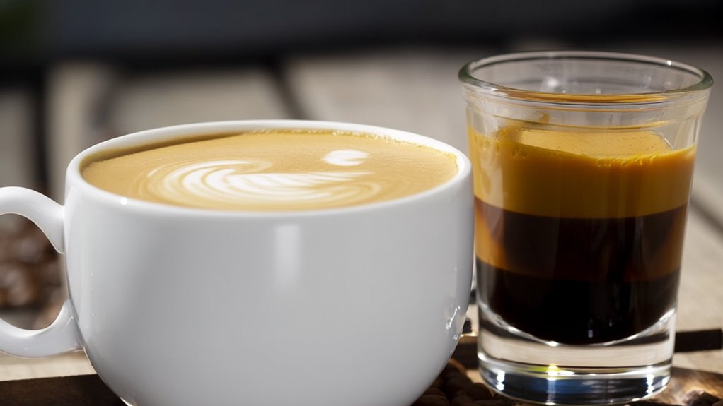 espresso shots in latte