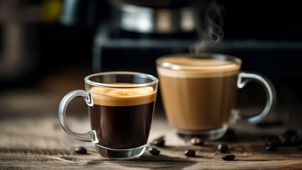 espresso versus americano comparison
