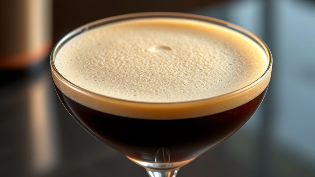 fresh espresso stabilizes foam