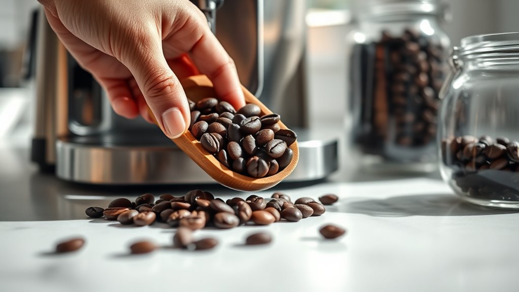 fresh roasted beans grind precisely