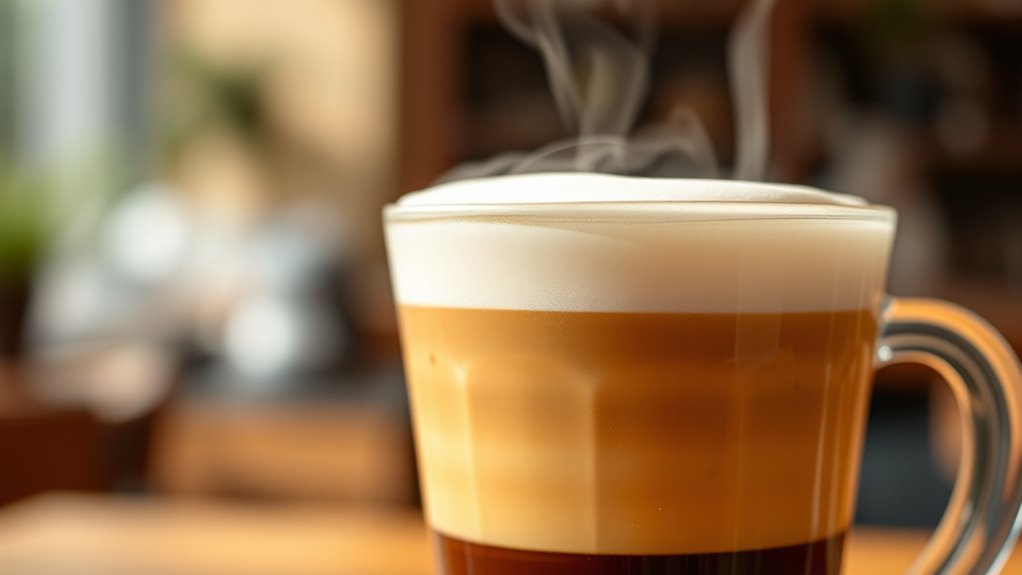 latte contains espresso shots