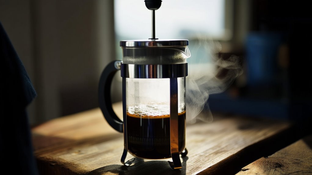 making espresso with french press