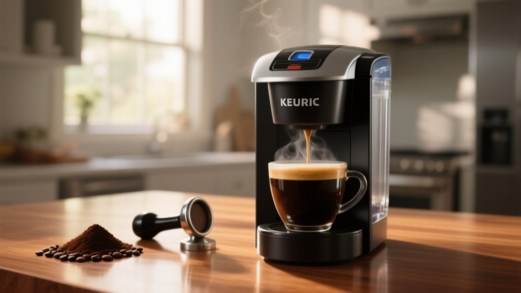 making espresso with keurig