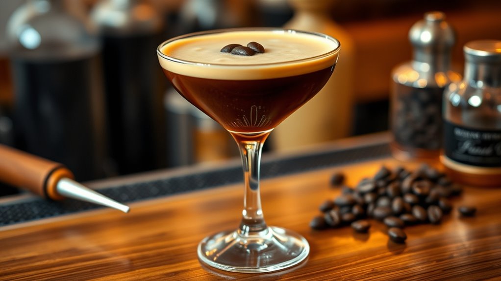 perfectly frothy coffee cocktail