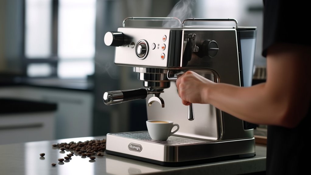 using delonghi espresso machine