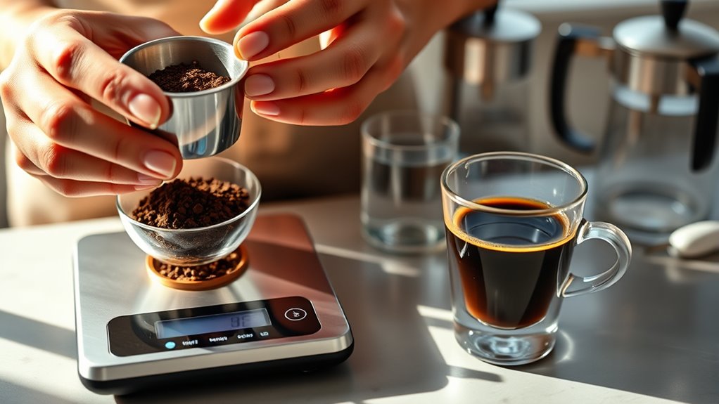 adjust coffee to water ratio