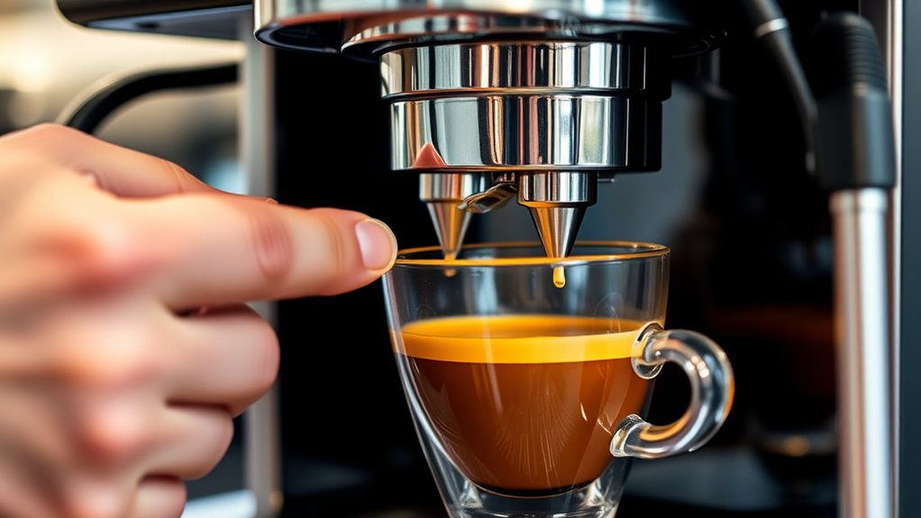 adjust temperature for richer espresso