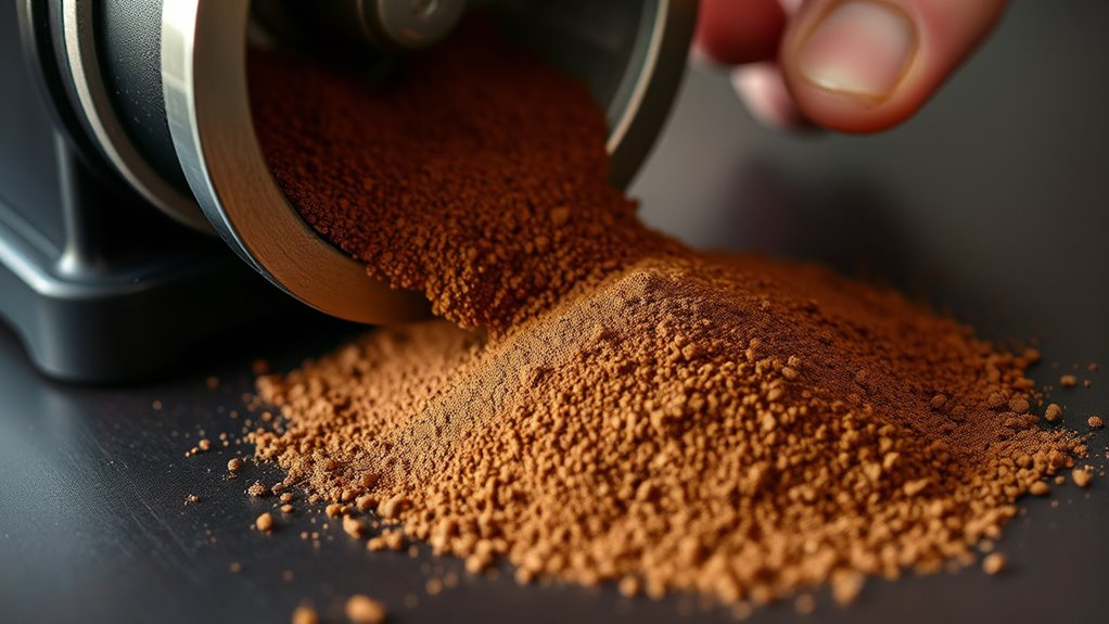 assess grind texture consistency