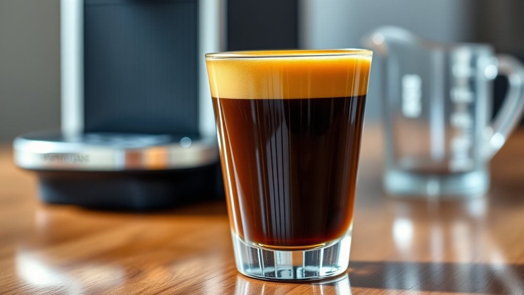 caffeine concentration decreases with larger volume