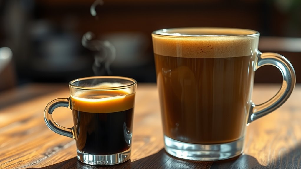 caffeine content depends on volume
