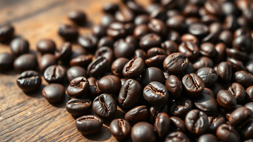 caffeine content in beans