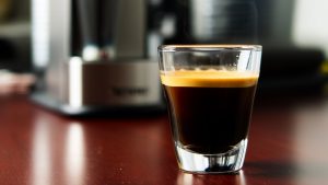 caffeine content in espresso