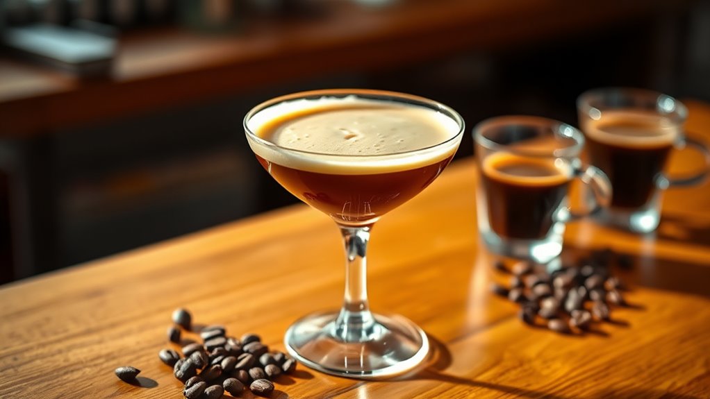 caffeine from espresso and liqueur