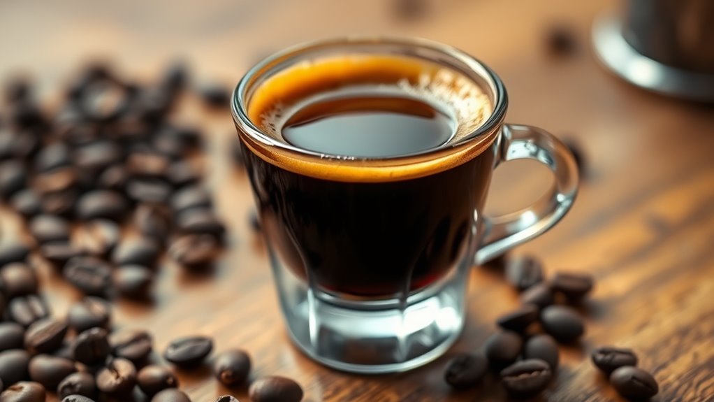 caffeine in espresso shot