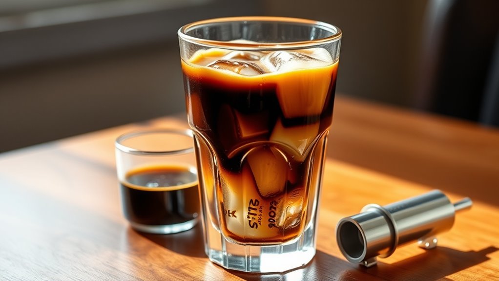 chill sweetened espresso shake