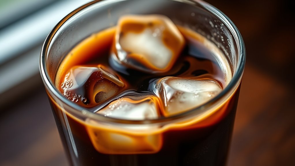 chilled frothy coffee blend