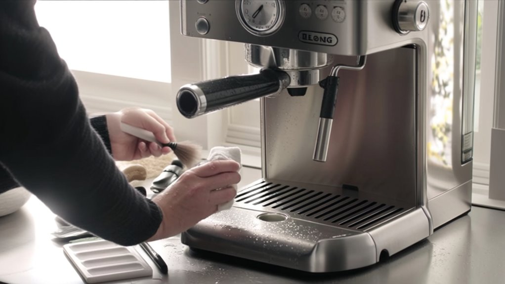 cleaning delonghi espresso machine