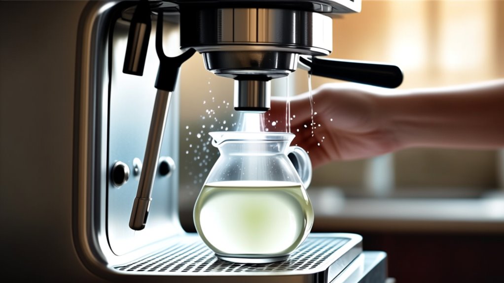 cleaning espresso machine vinegar