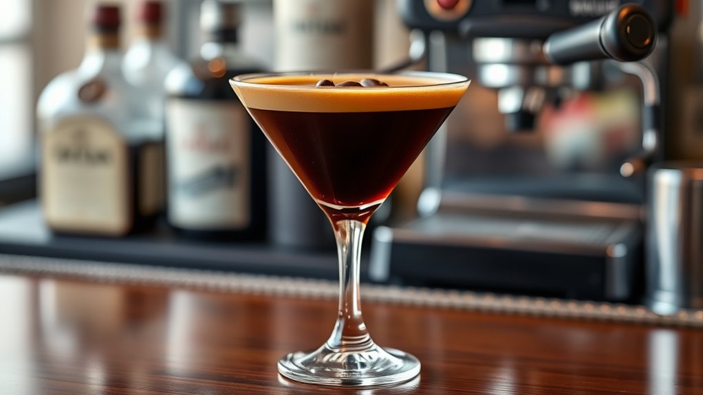 coffee vodka frothy richness