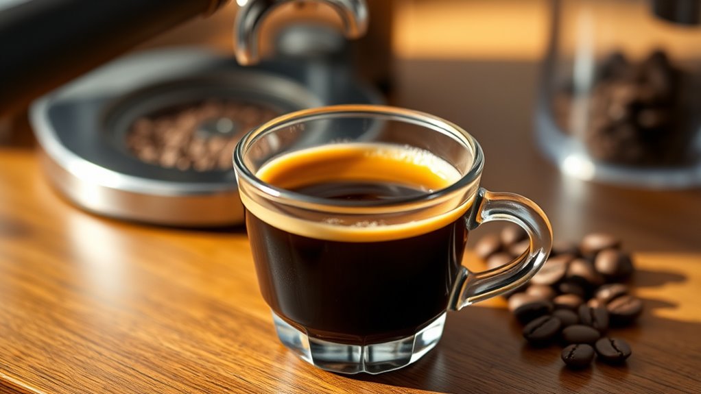 concentrated timed coffee extraction