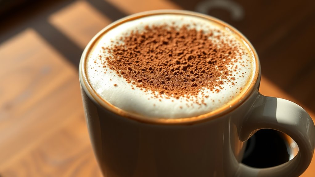 creamy foam topped espresso