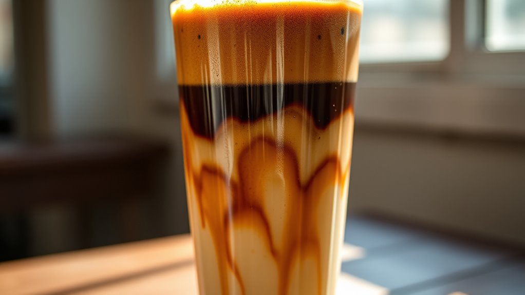 creamy frothy sweet espresso