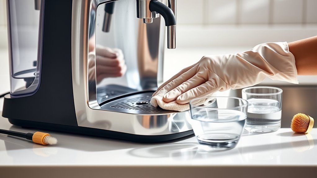 daily espresso machine cleaning