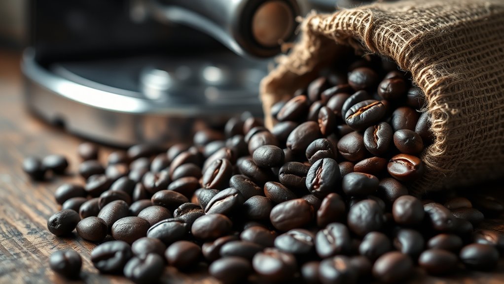 dark oily aromatic beans