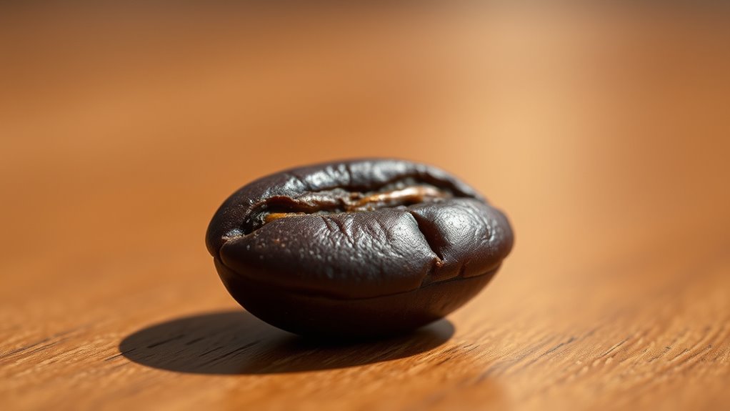 dark roasted coffee beans