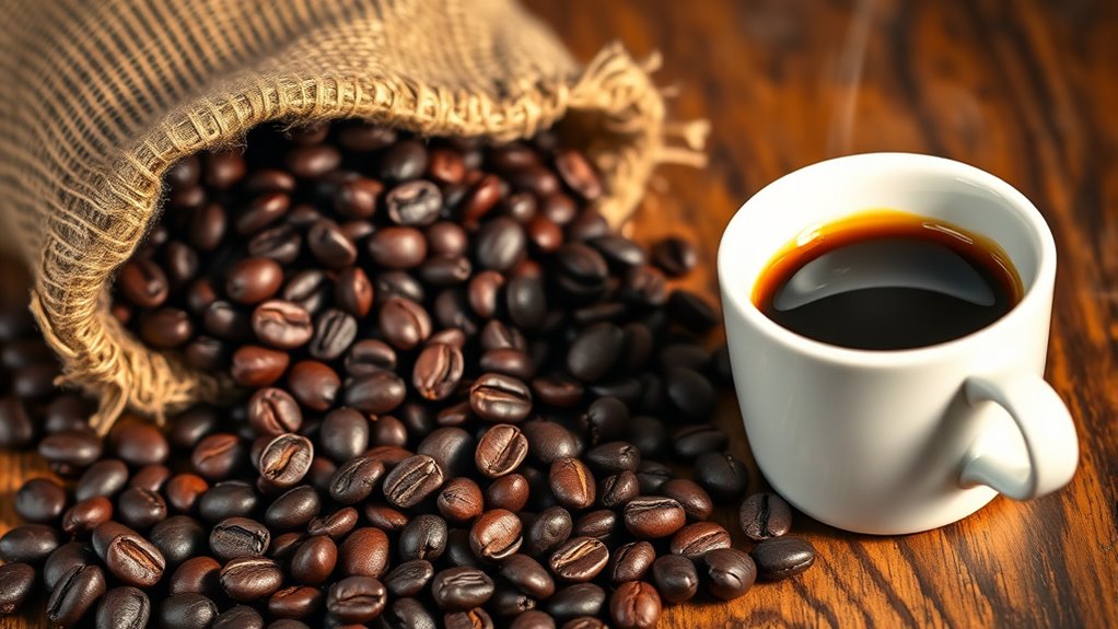 dark roasted high quality arabica