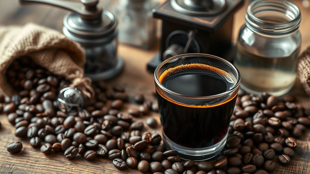 decaffeinated flavorful espresso process