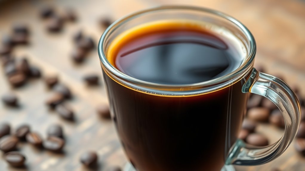 diluted espresso with water