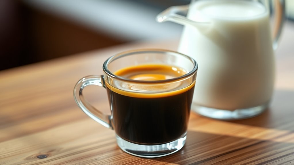 espresso contains no milk