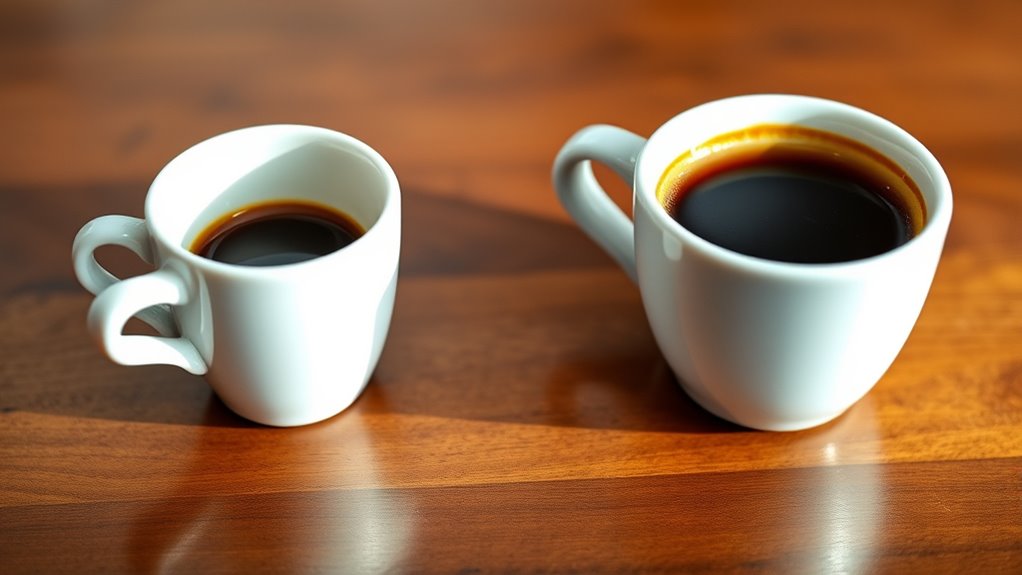 espresso cup size differences