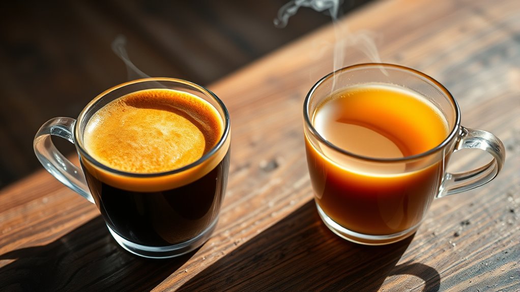 espresso has lower acidity