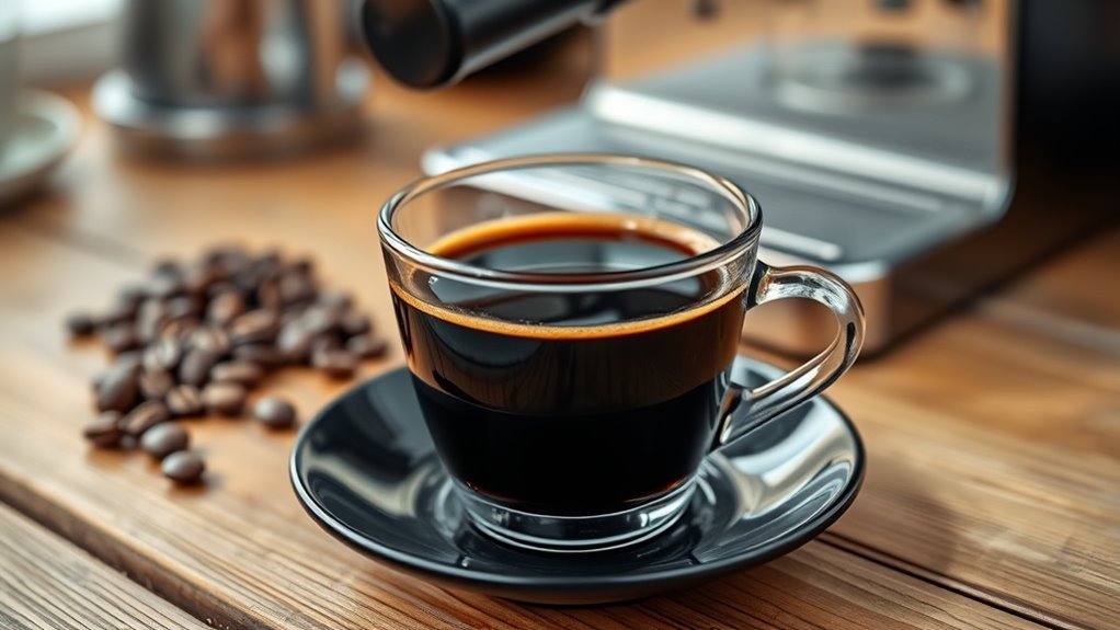 espresso is pure black