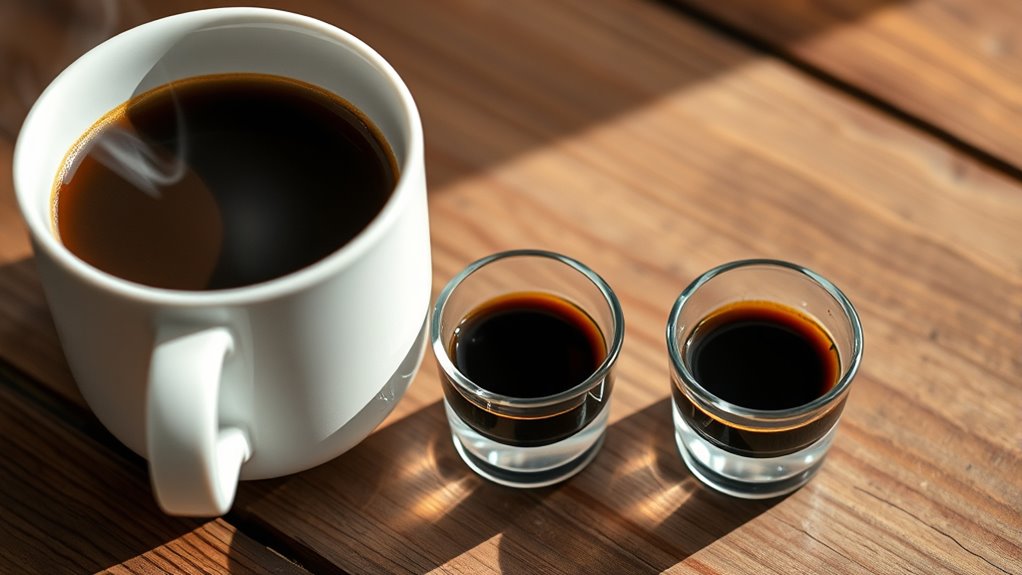 espresso shots by cup size