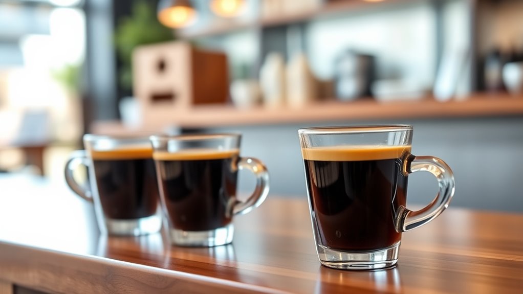 espresso shots caffeine comparison