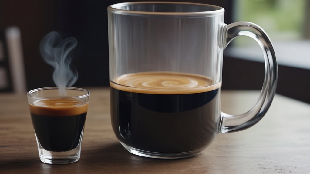 espresso shots versus coffee