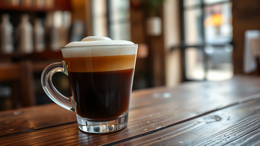 espresso with milk stain